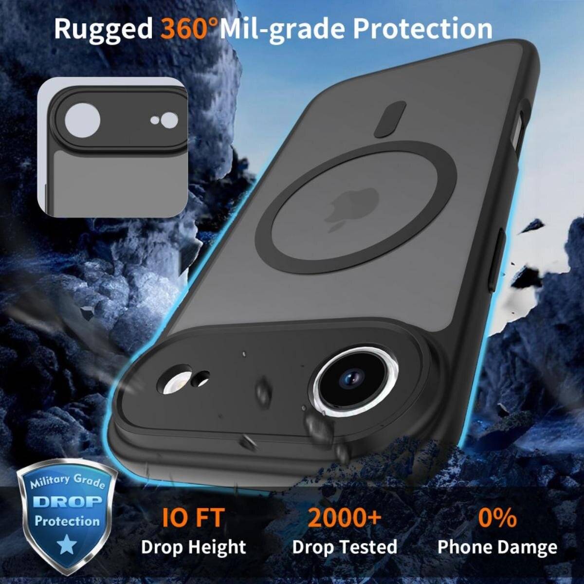 Tech-Protect BasicMag MagSafe Case iPhone 17 Air - Mattschwarz