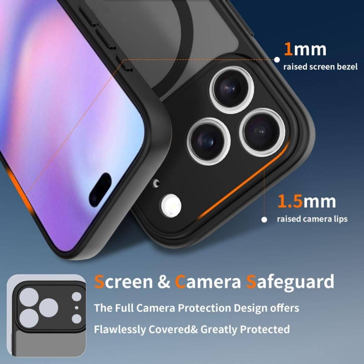 Tech-Protect BasicMag MagSafe Case iPhone 17 Pro - Mattschwarz