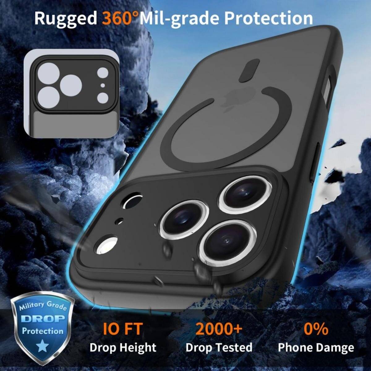 Tech-Protect BasicMag MagSafe Case iPhone 17 Pro - Mattschwarz