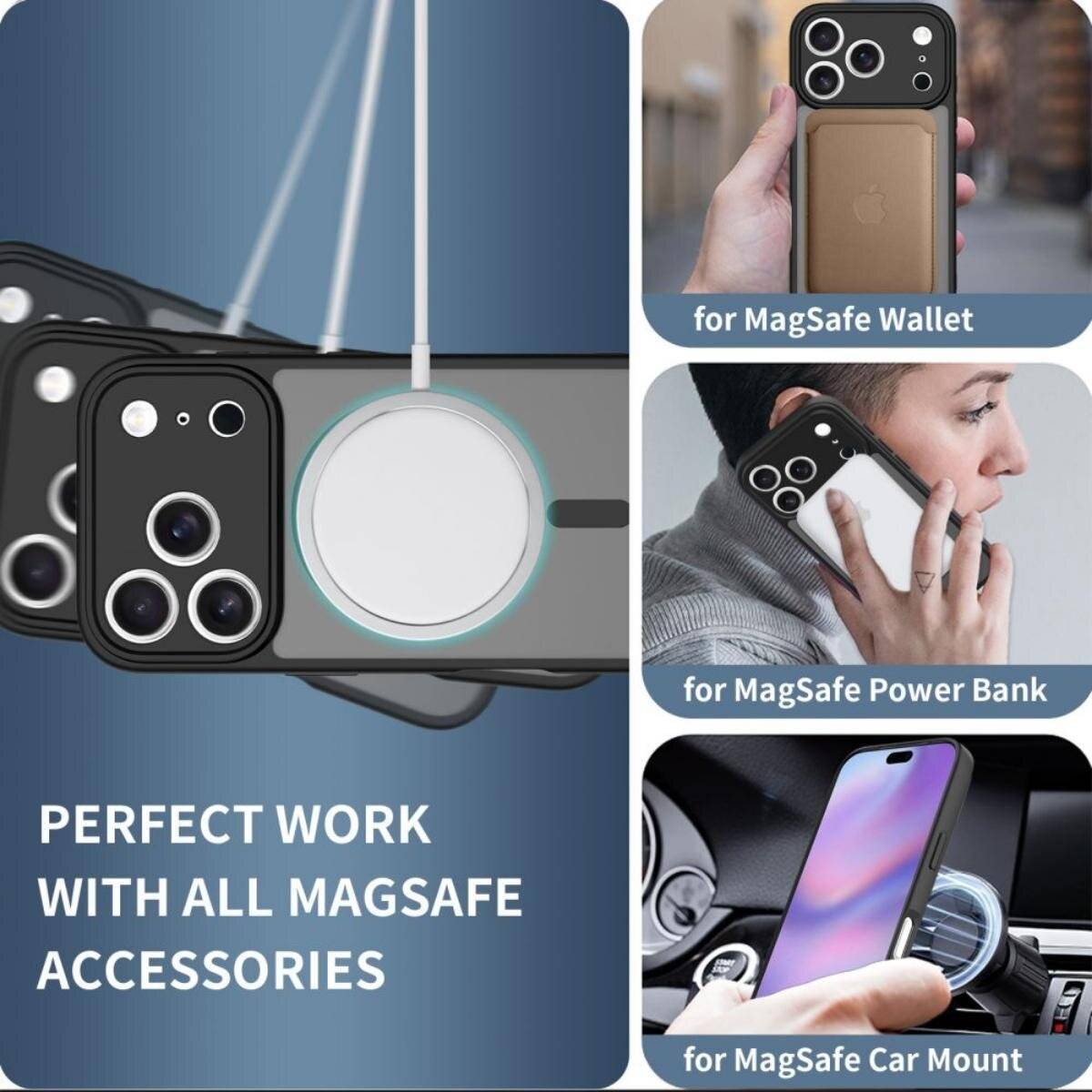 Tech-Protect BasicMag MagSafe Case iPhone 17 Pro - Mattschwarz