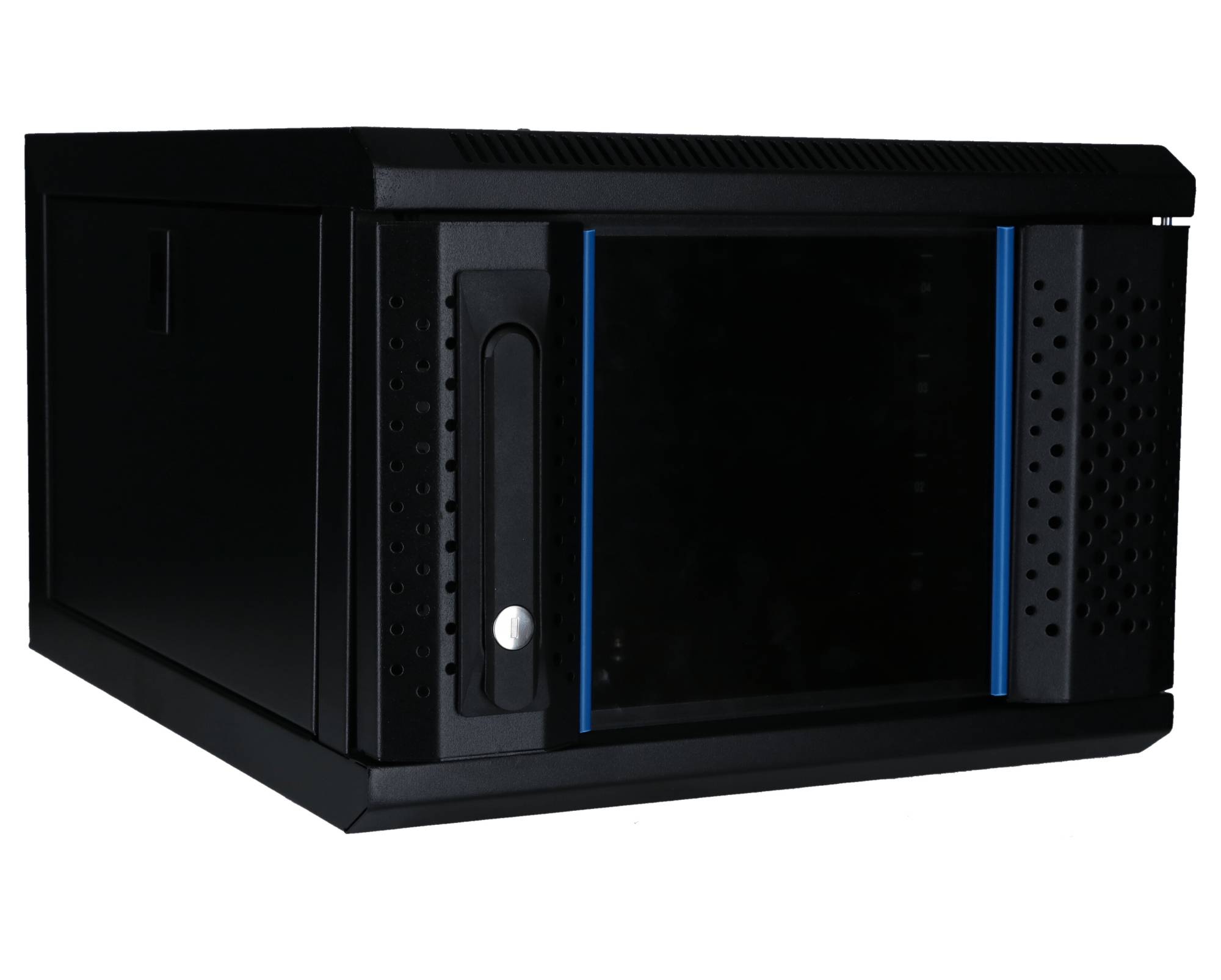 DSIT Danicom - 4 HE, 10” Serverschrank, mit Glastür, (BxTxH) 370x450x264mm