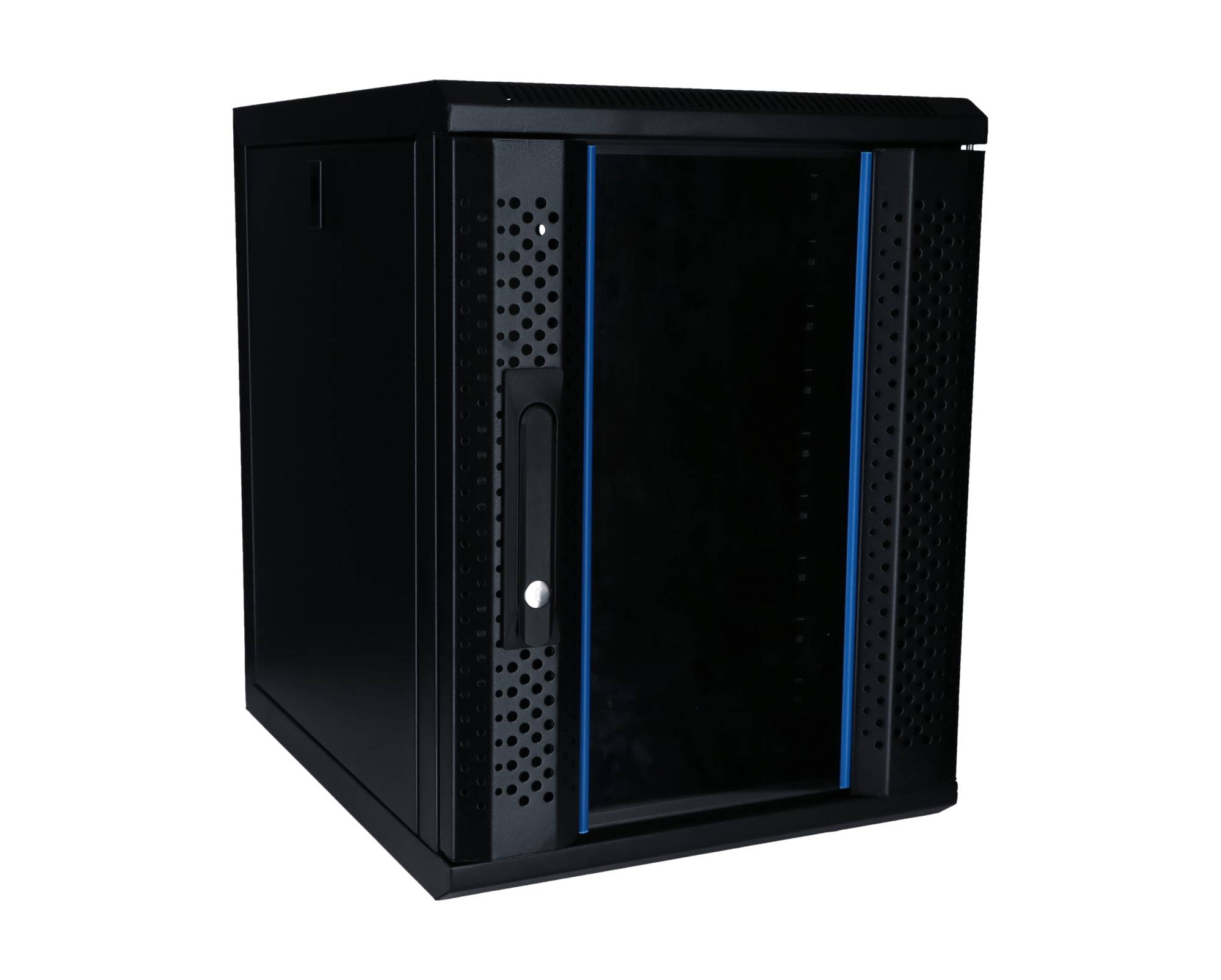 DSIT Danicom - 9 HE, 10” Serverschrank, mit Glastür, (BxTxH) 370x450x486mm