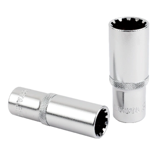 1/2 Zoll Vielzahn Nuss, lang, 24mm Schlüsselweite, CrV 1/2 Zoll Vielzahn Nuss, lang, 24mm Schlüsselweite, CrV