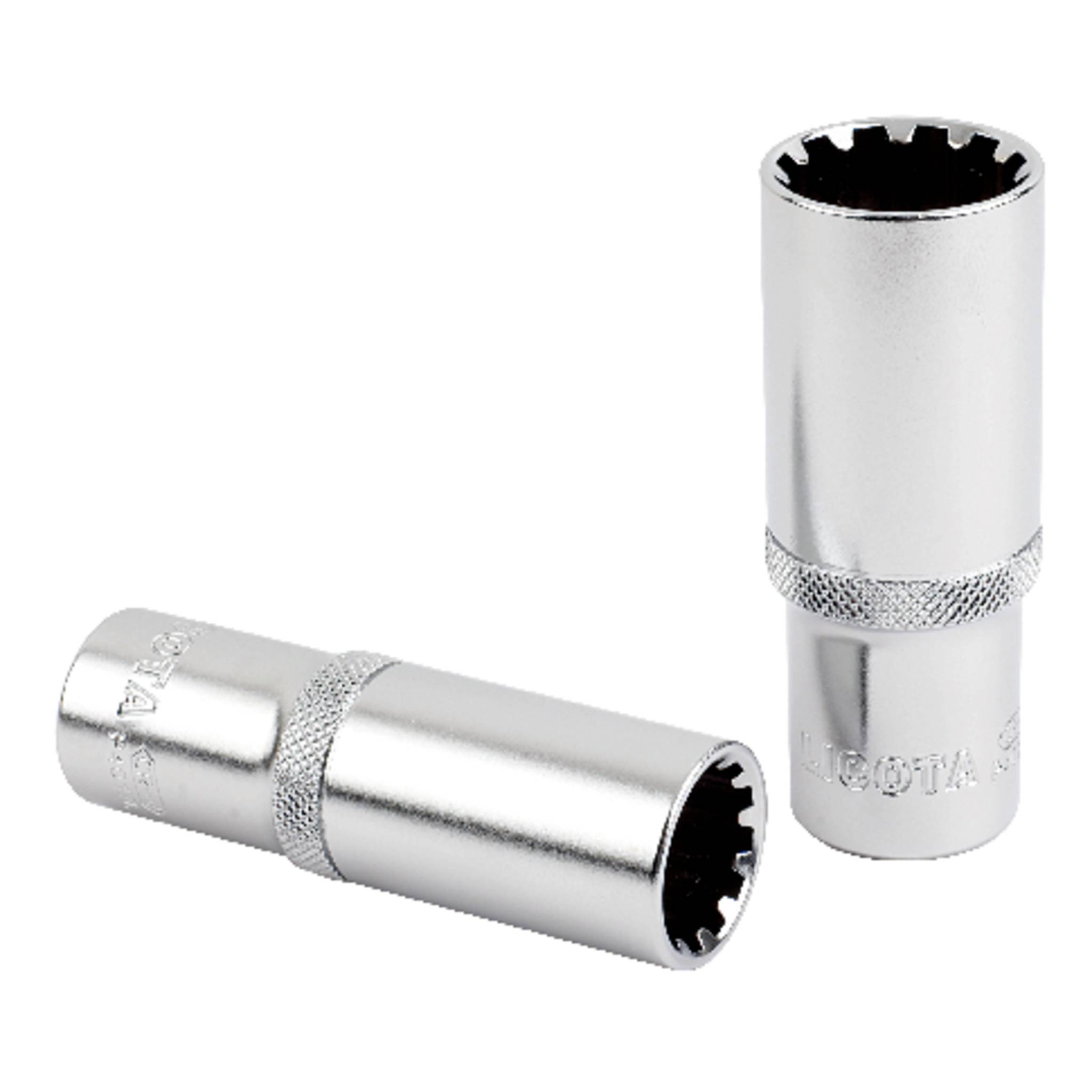 Vielzahn Nuss, 1/2 Zoll Nuss, 15mm, lange Ausführung, CrV, GearLock