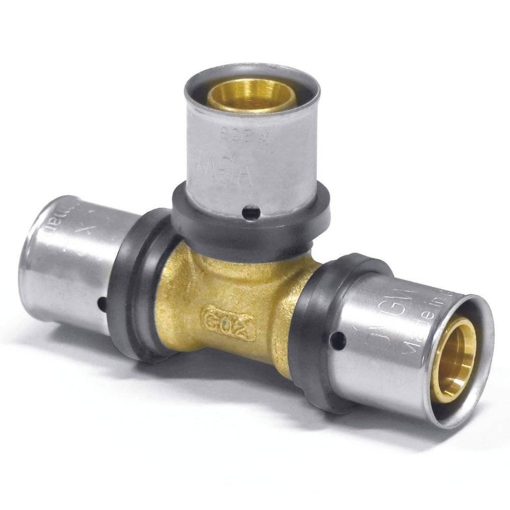 Pressfitting T-Stück 26x3, Boni, für Verbundrohr, DVGW zertifiziert