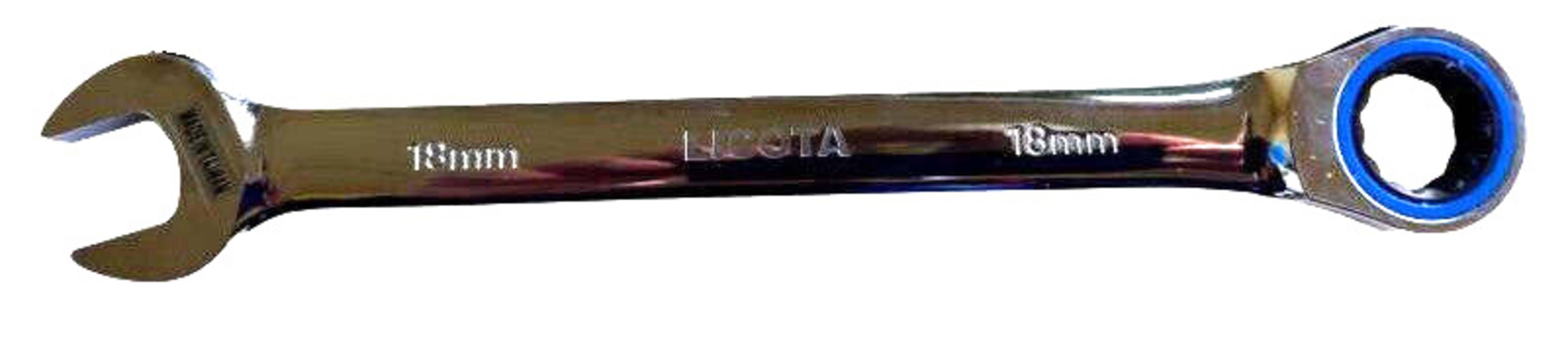 Ringratschenschlüssel 18mm, Ratschenschlüssel, 72 Zähne, Industrie