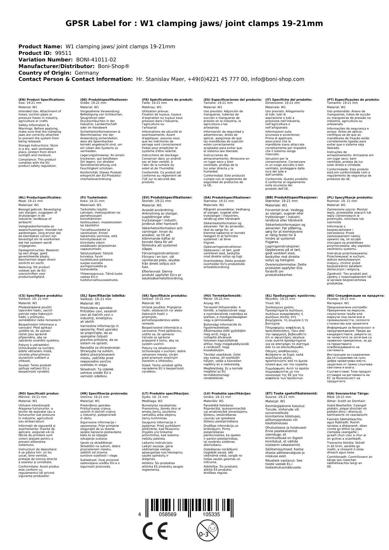 Schlauchschellen 19-21mm, Spannbackenschellen, verzinkt, Gelenkbolzenschellen