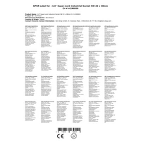 Stecknuss 22mm, 1/2 Zoll Nuss, Industrie Cr-V Superlock Stecknuss 22mm, 1/2 Zoll Nuss, Industrie Cr-V Superlock