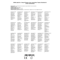 PE Rohr Verbinder, Messing T-Stück 25mm, PE Rohr Verschraubung, Trinkwasser DVGW PE Rohr Verbinder, Messing T-Stück 25mm, PE Rohr Verschraubung, Trinkwasser DVGW