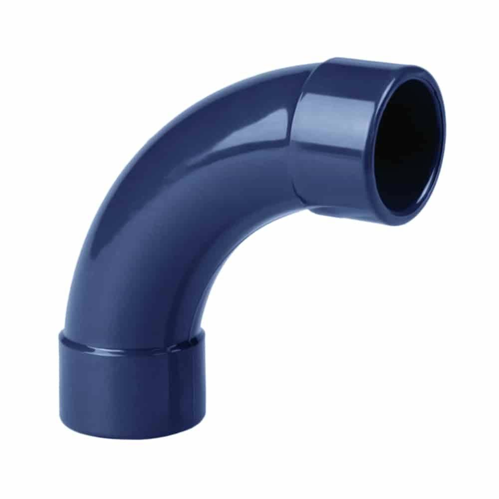 PVC Fittings, PVC Bogen 90 Grad, Klebefittinge 25mm, U Form