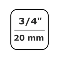 3/4 Zoll Nuss, SW30, Schlagschrauber Nuss, Cr-Mo Stahl, Industriequalität 3/4 Zoll Nuss, SW30, Schlagschrauber Nuss, Cr-Mo Stahl, Industriequalität