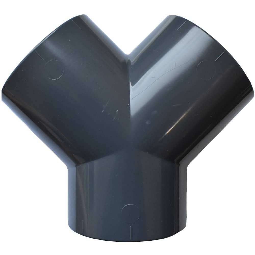 PVC Fitting 50mm, PVC Y Stück, PN16, Hart PVC Fitting