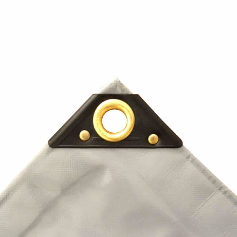 PVC Abdeckplane 650g, grau, 2x3m, wasserdicht, reißfest, Industrie Qualität