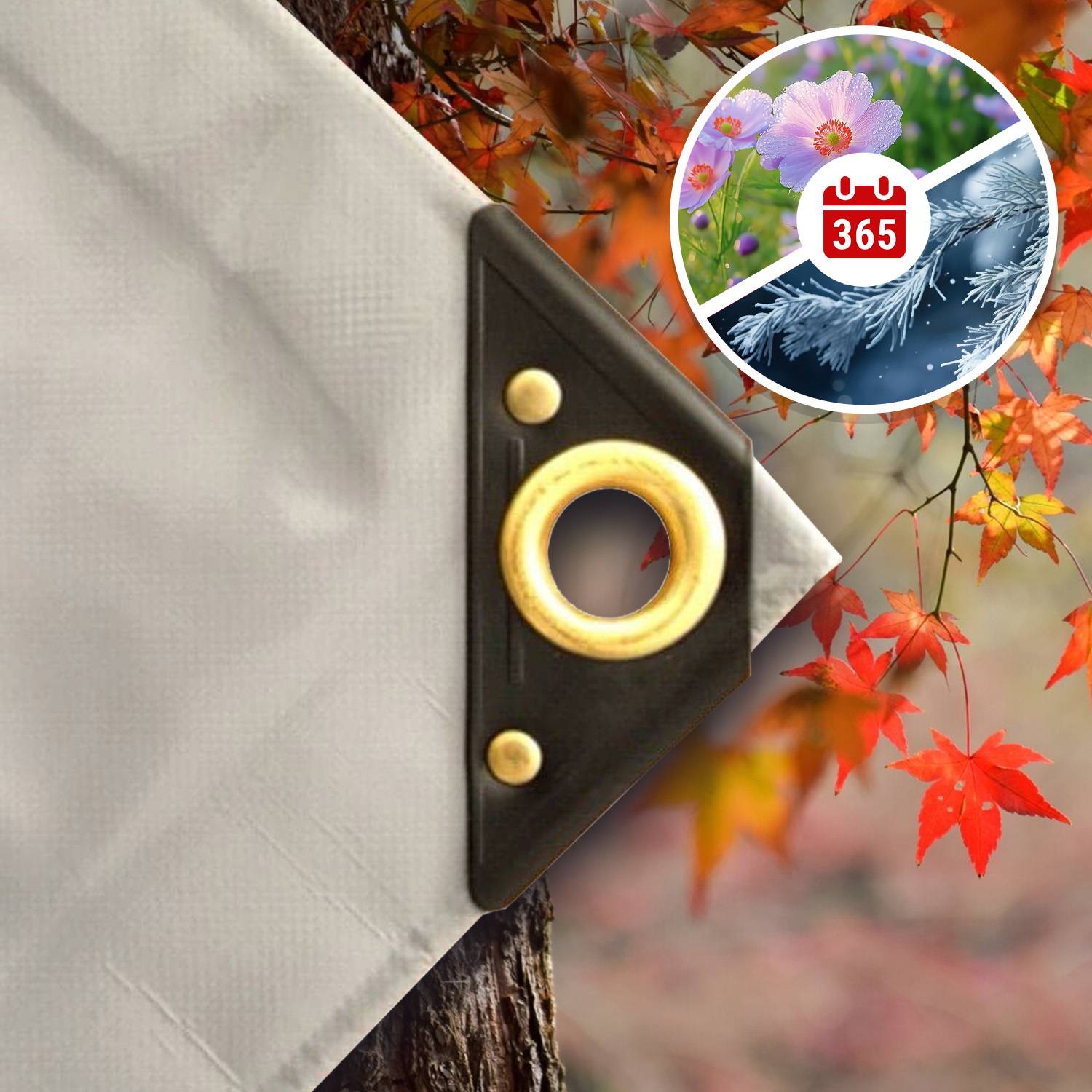 Abdeckplane, PVC Plane 6x8m, grau 650g/m², wasserdicht, Boni-Shop