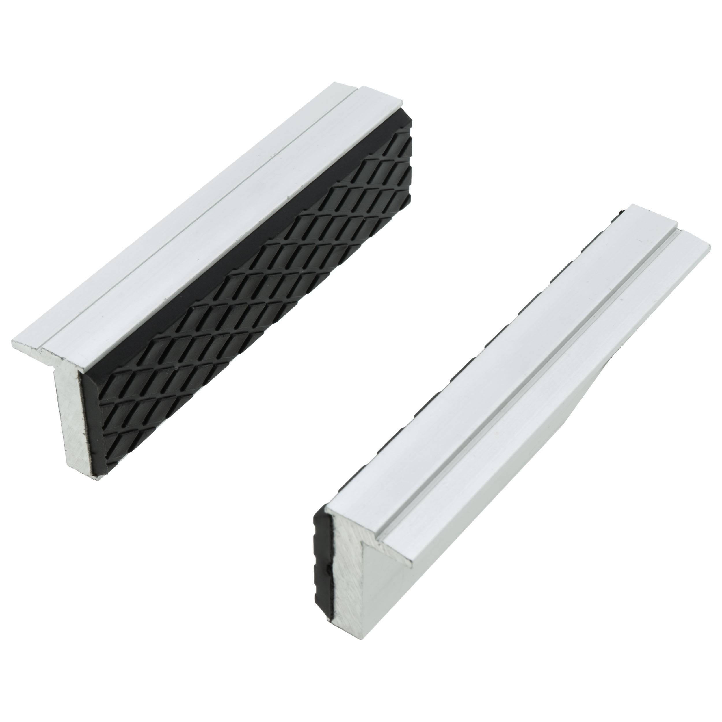 2 x Magnetische Schraubstock Schutzbacken 100mm gummiert