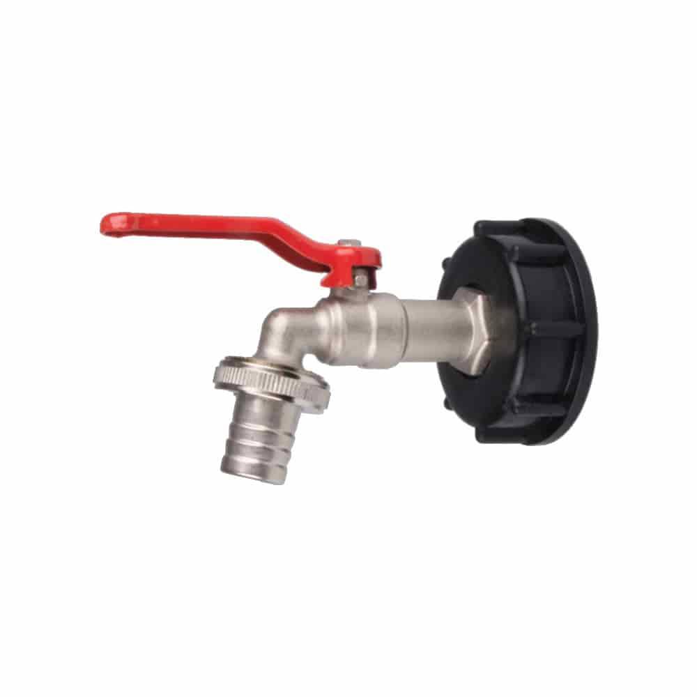 IBC Adapter S60, IBC Container Hahn, 3/4 Zoll Wasserhahn