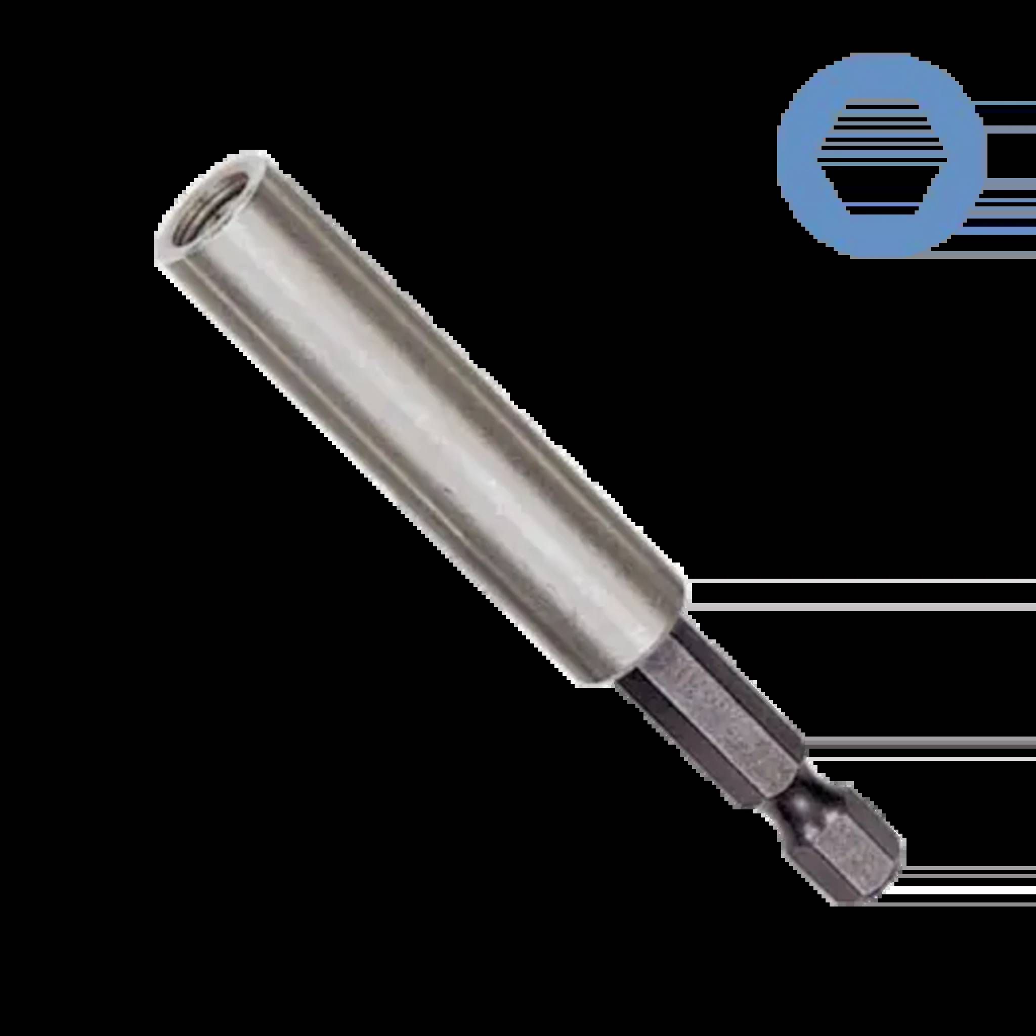 Bithalter magnetisch, magnetischer Bithalter, 6,35mm Hex, kurz