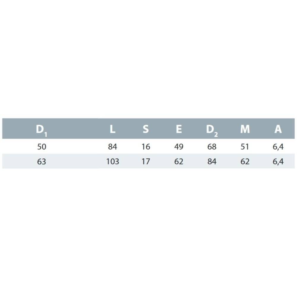 PVC - U Rohrklemme m.Bügel 63 mm
