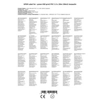 PVC Plane 650 g/m², Abdeckplane, wasserdicht, reißfest, grün 1,5 x 20m (30m²) PVC Plane 650 g/m², Abdeckplane, wasserdicht, reißfest, grün 1,5 x 20m (30m²)