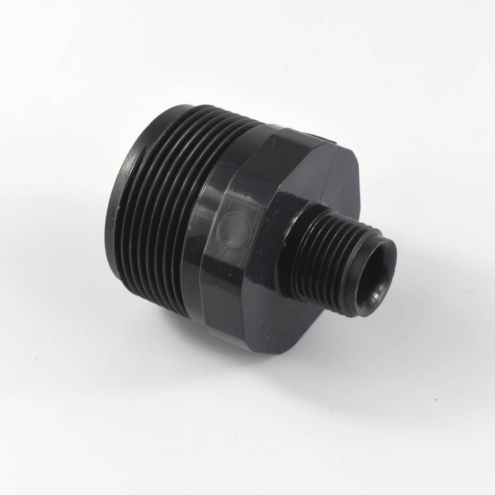 PVC Fittings, PVC-U Doppelnippel reduziert, AG 1 1/2" x 1/2"