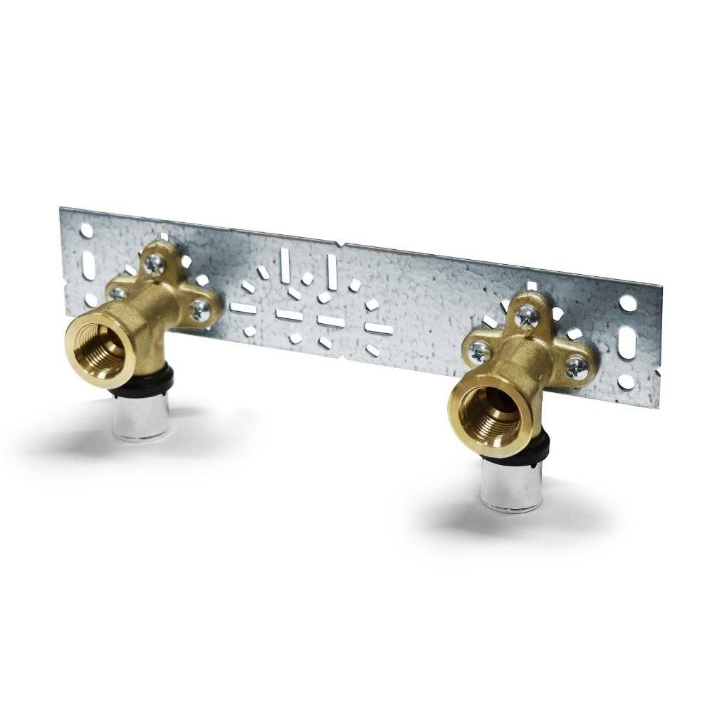 Pressfitting Wandwinkel 16, Montageplatte, Heizung, Installation