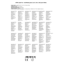 Gerüstplane 3,10 x 20 m, 150 g/m², weiß, Bauplane, Abdeckplane Gerüstplane 3,10 x 20 m, 150 g/m², weiß, Bauplane, Abdeckplane