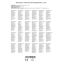 Cuttermesser Trapezklinge, gebogen, Teppichmesser, Profi Cuttermesser Trapezklinge, gebogen, Teppichmesser, Profi