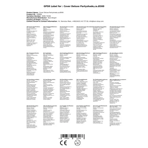 Schutzhülle Gartenschirm, wetterfeste Partyschirm Abdeckung Ø300 cm Schutzhülle Gartenschirm, wetterfeste Partyschirm Abdeckung Ø300 cm
