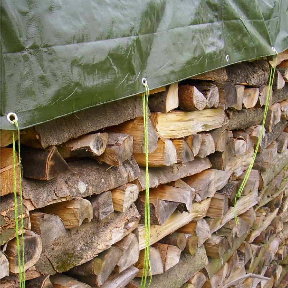 Abdeckplane 4x5m, 210g/m², 20m², grün, wasserdicht, UV-beständig