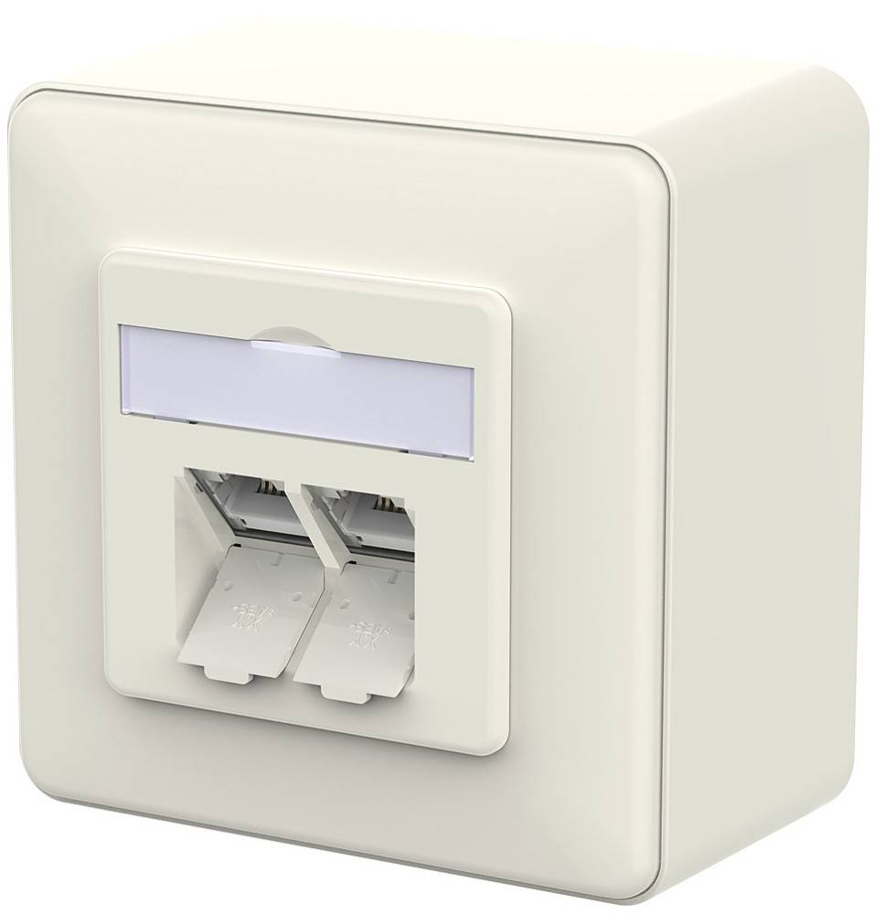 Metz Connect RJ45 Anschlussdose LSA++ 130E380002-I