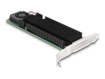DELOCK PCI Express x8 Karte zu 2 x inter Komponenten Zubehör für Speicherlaufwerke