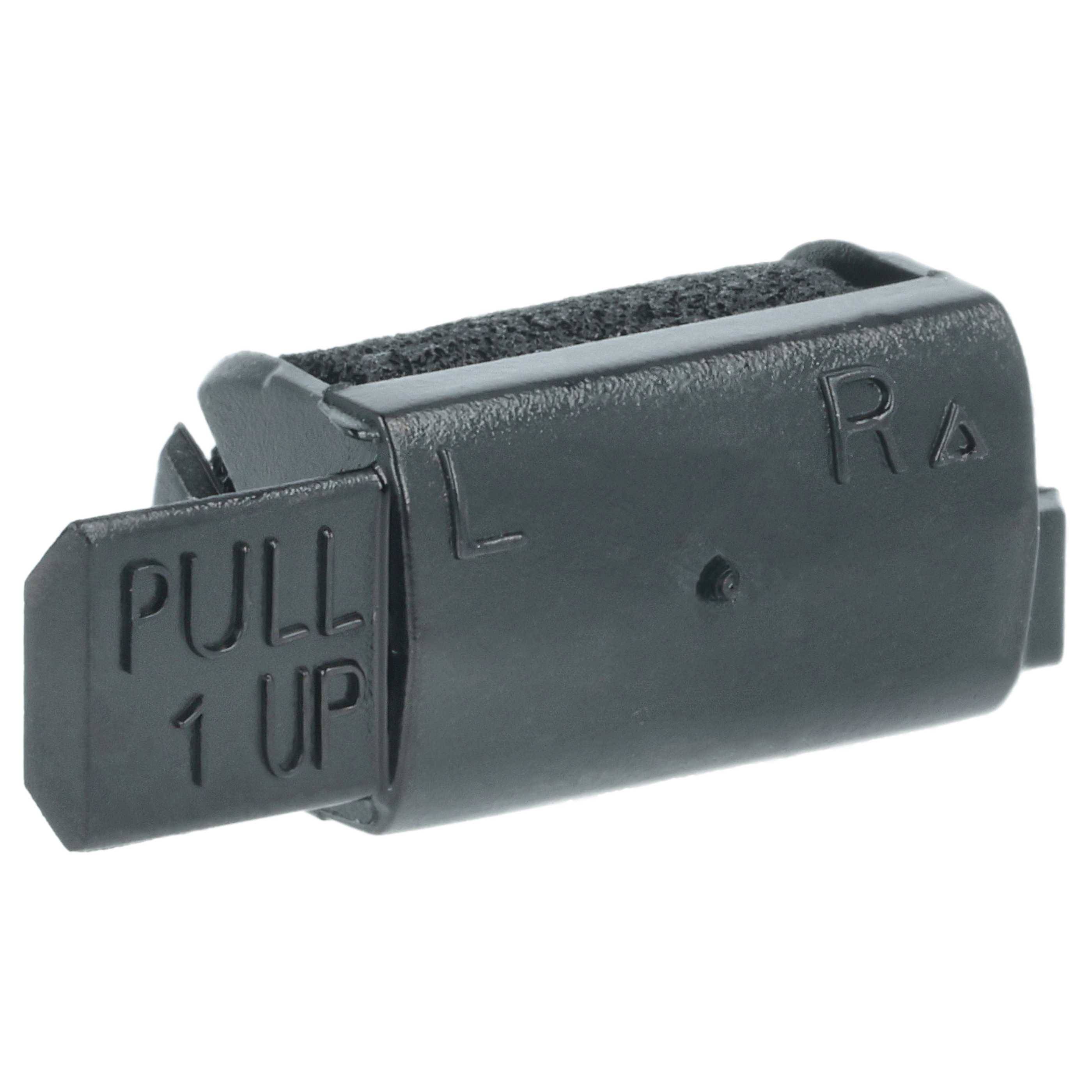 vhbw 10x Farbrolle, Farbwalze Schwarz kompatibel mit Olympia CM 75, 70 Taschenrechner, Registrierkasse