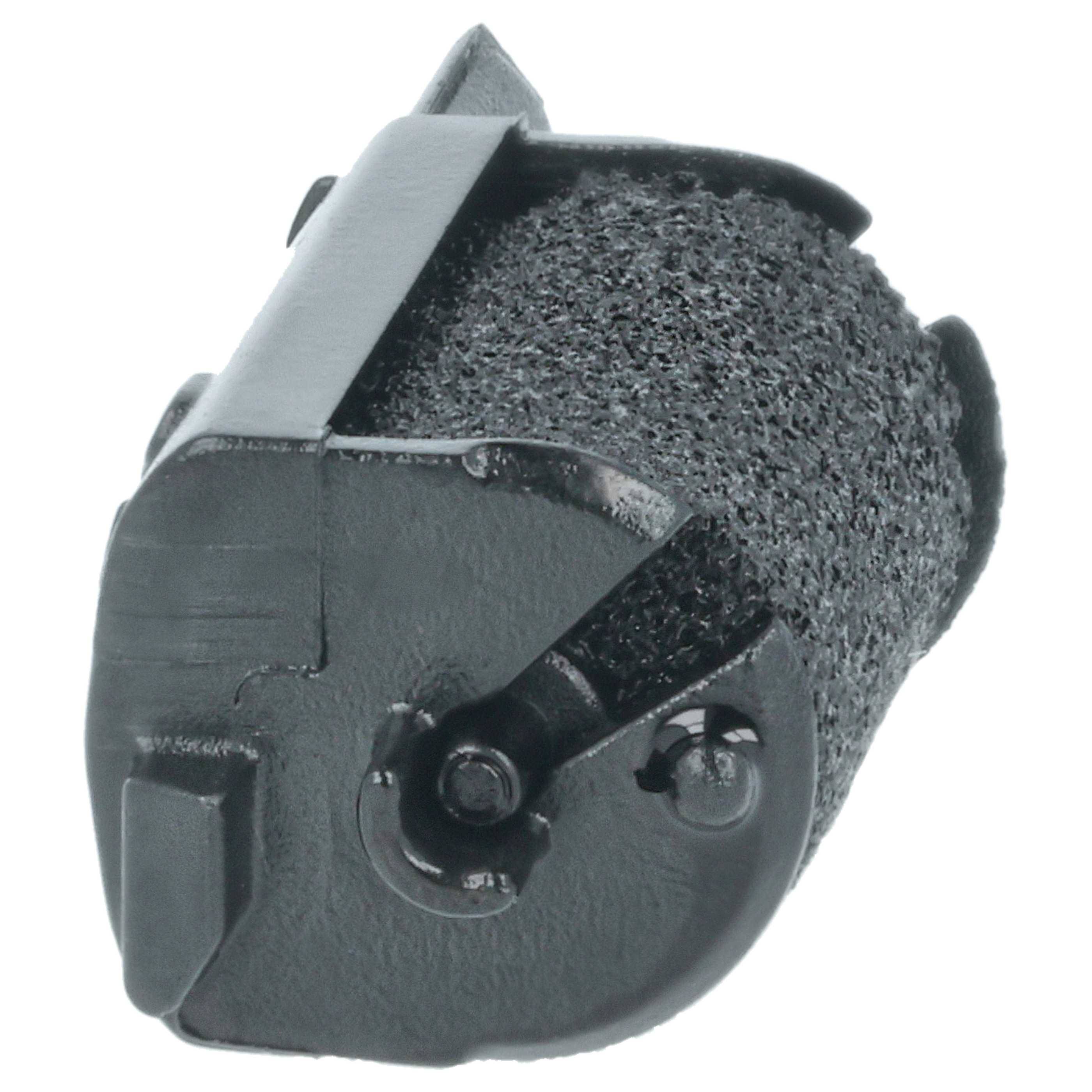 vhbw 10x Farbrolle, Farbwalze Schwarz kompatibel mit Olympia CM 75, 70 Taschenrechner, Registrierkasse