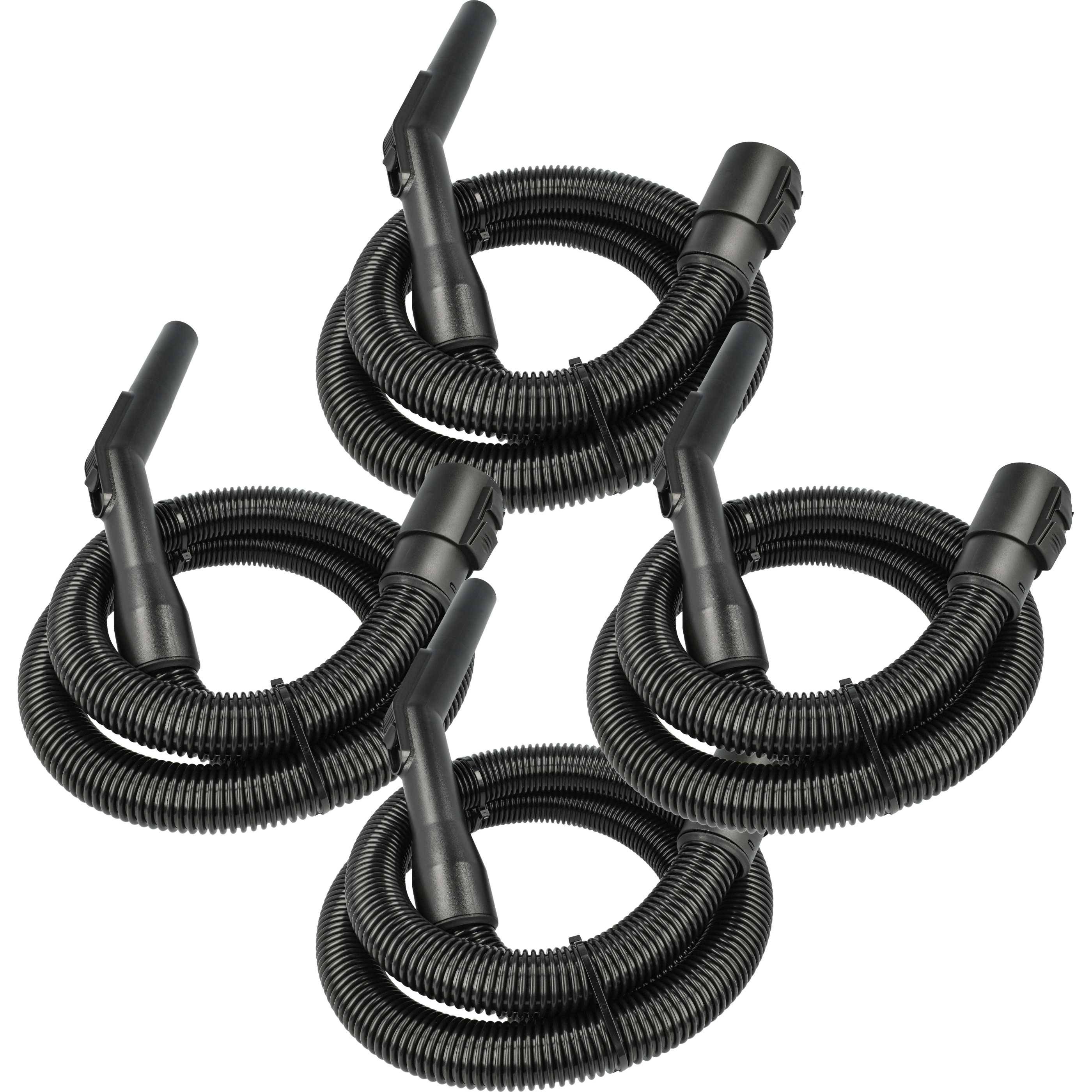 vhbw 4x Ersatz Schlauch kompatibel mit Kärcher A 2554 Me, A 2604, A 2701, A 2656 X Plus, A 2654 Me Staubsauger - Flexibel, 2 m, Handgriff