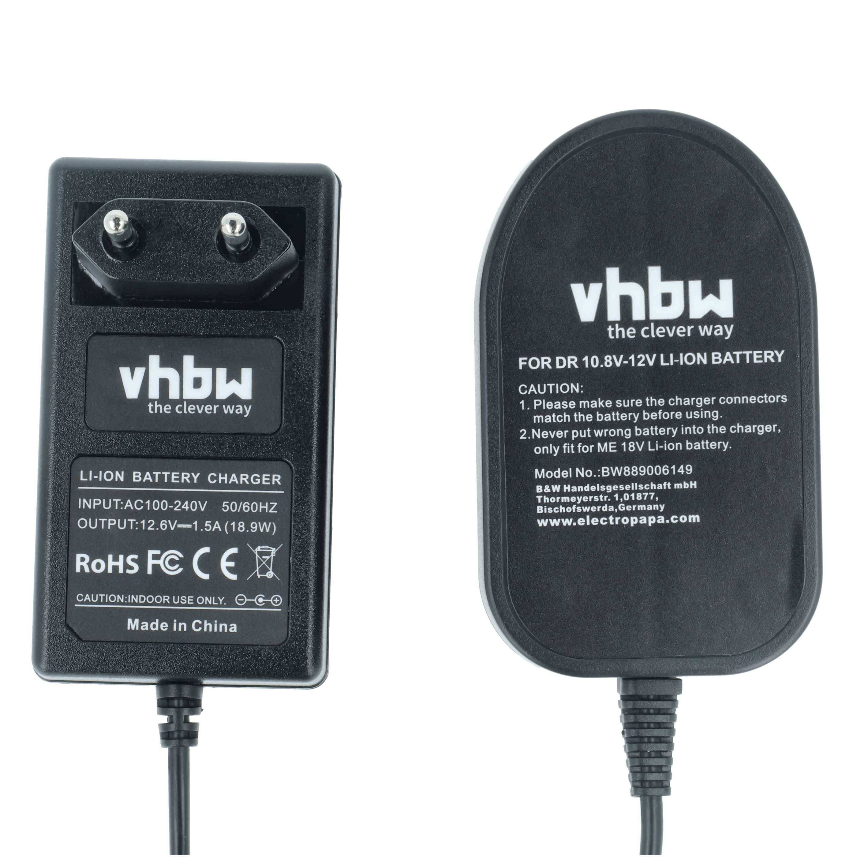 Li-Ionen-Batterie-Ladegerät mit zwei Anschlüssen, Marke „vhbw