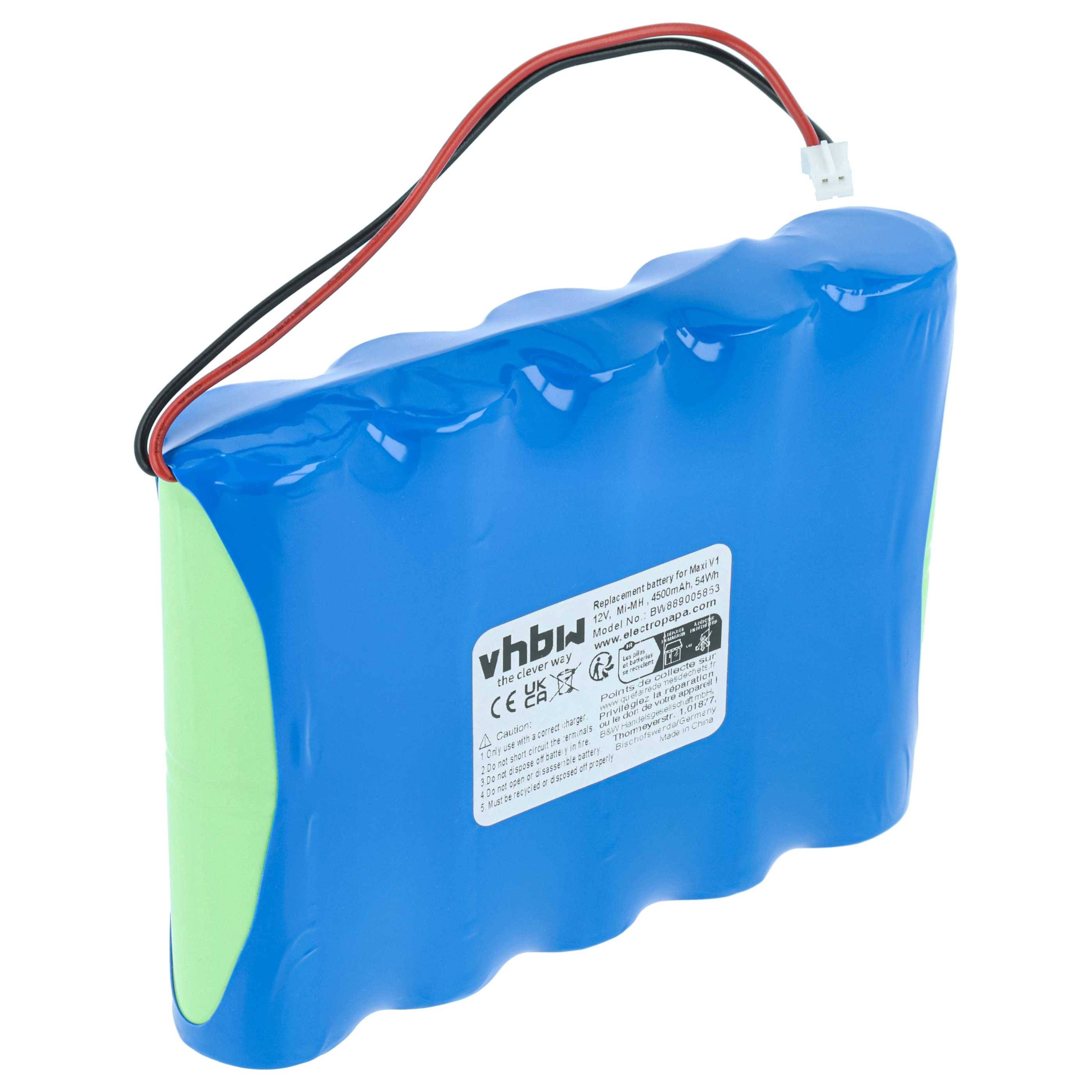 vhbw Akku kompatibel mit ApeLight Maxi V1, V2 LED-Leuchte (4,5 Ah, 12 V, NiMH)