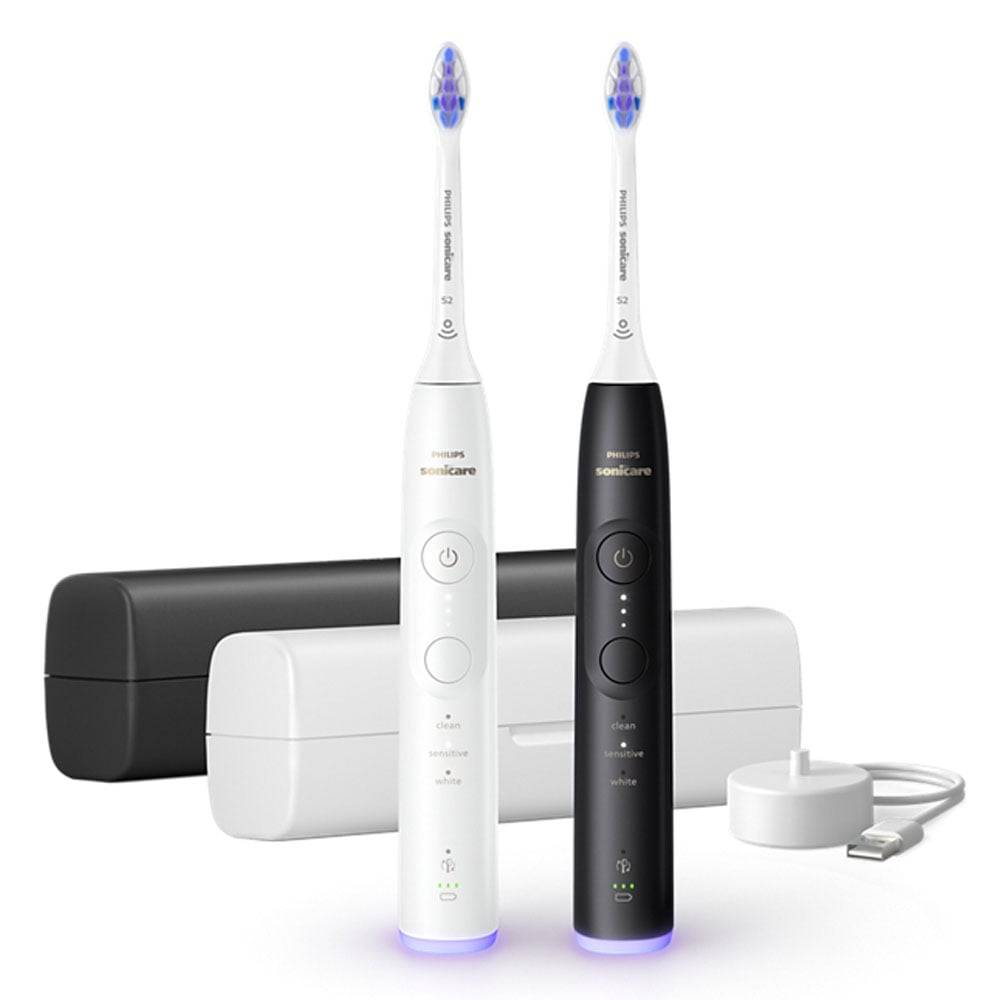 Philips Sonicare 6500 Series HX7419/01 Elektrische Zahnbürste Duo weiß/schwarz