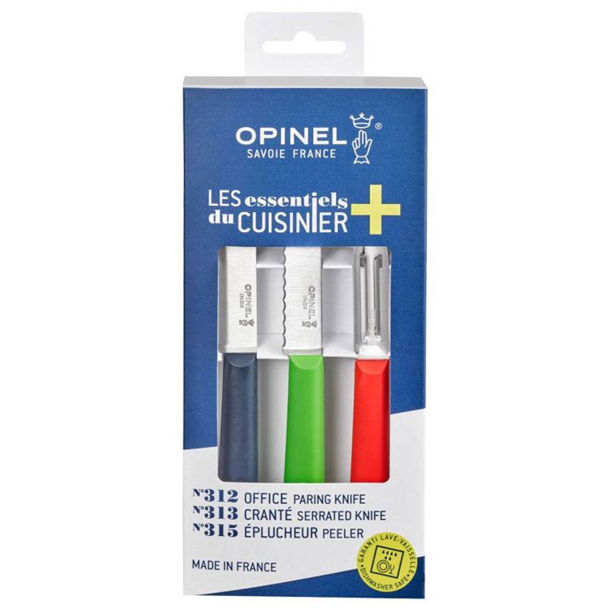 Opinel Essentiels+ Trio - Küchenmesser-Set