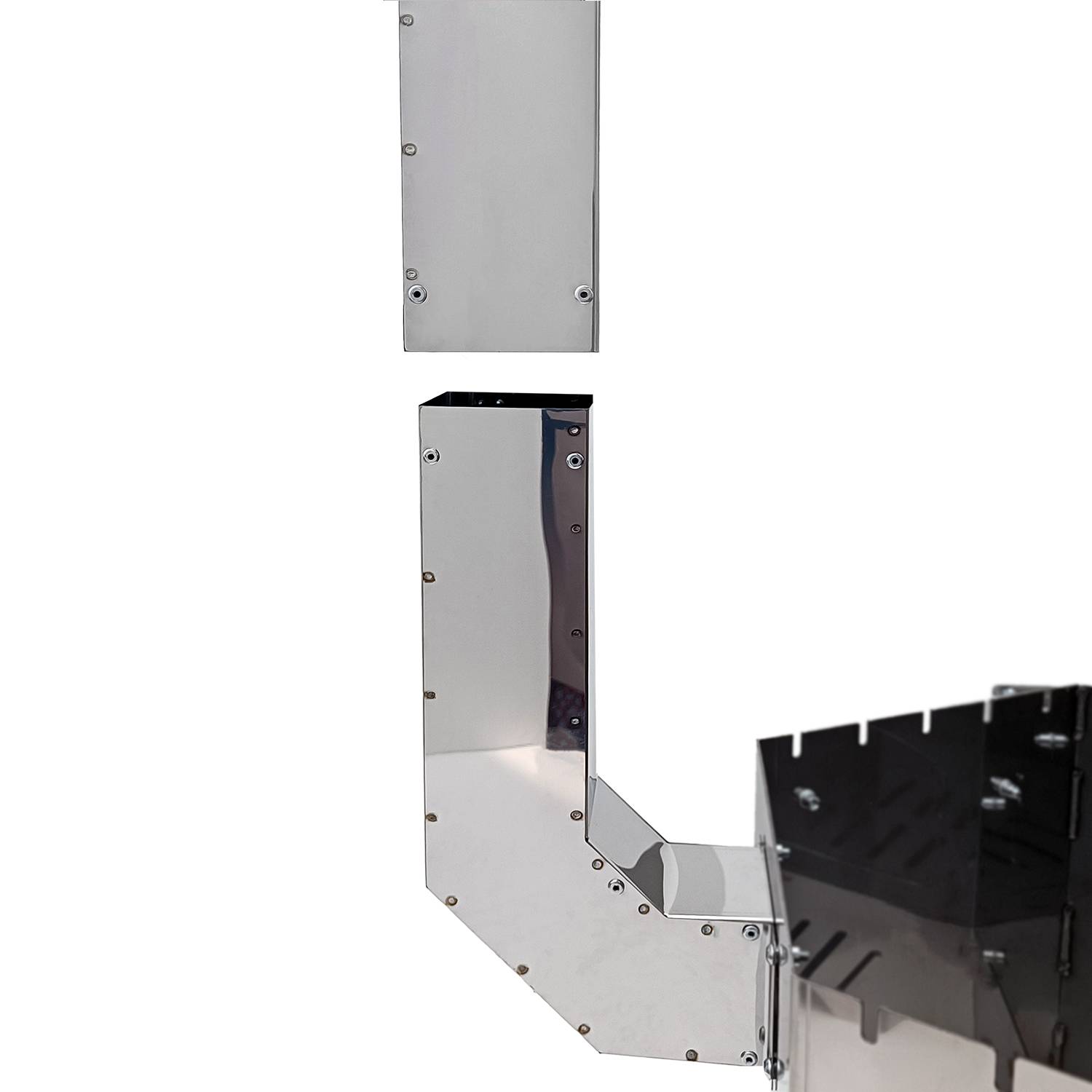 Rauchrohrabzug Set für Utschak und Feuerofen Edelstahl