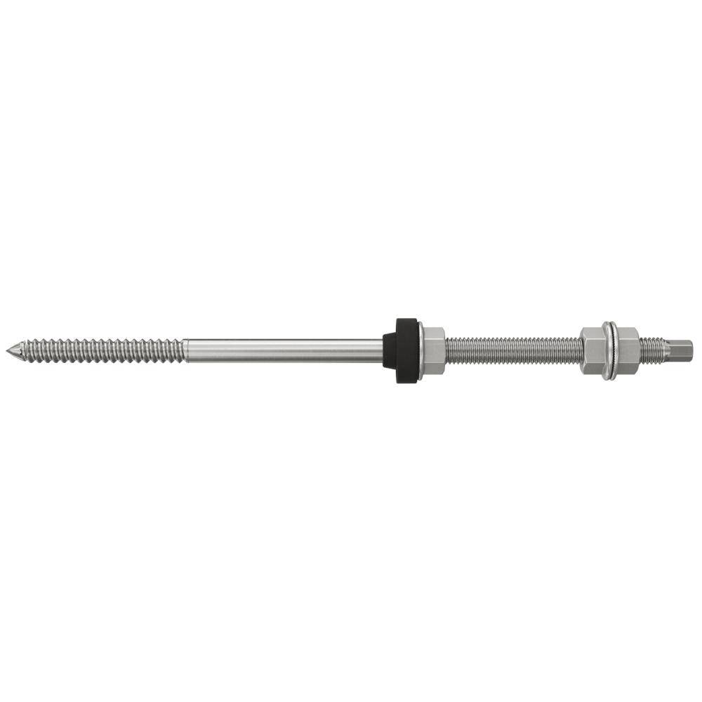 Stockschraube STSR A2 - nicht rostender Stahl A2 - mit EPDM-Dichtung - M10 x 250 mm - VE 25 Stück - Preis per VE