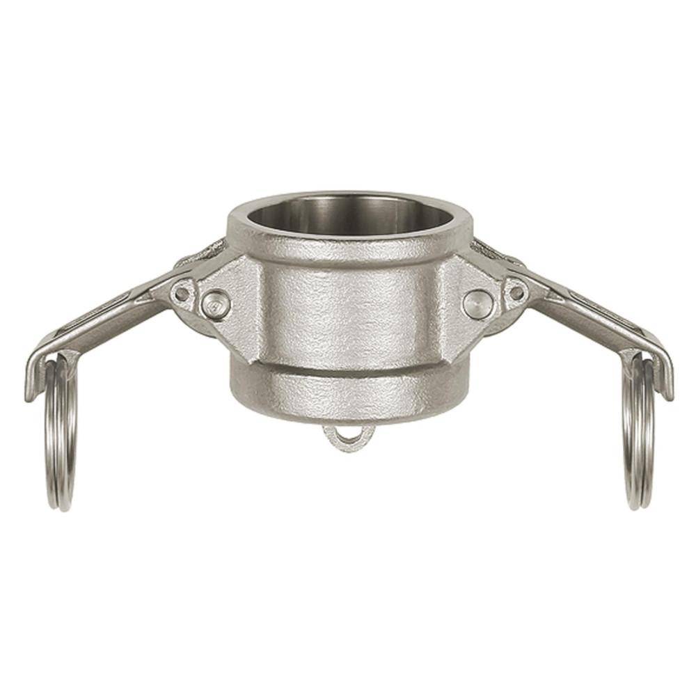 Kamlok-Verschlusskappe - Typ DC - Edelstahl 1.4401 - Baugröße 1 1/2 - für Schnellkupplungsstecker-Ø 53 mm - PN 16 bar