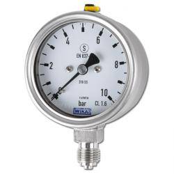 Manometer - Klasse 1,6 - Ø 63 - Überdruck - G 1/4" B unten - Skalenteilung 2 - Anzeigebereich 0 bis 60 bar
