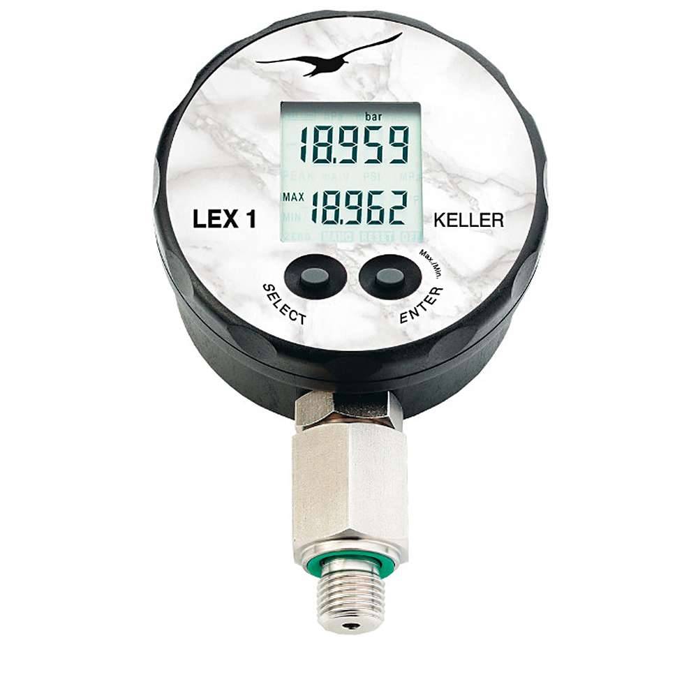 Digitales Manometer Typ LEX 1 - Druckbereich -1 bis 20 bar - Genauigkeit - ≤ ± 0,05 % FS - Schutzart IP65