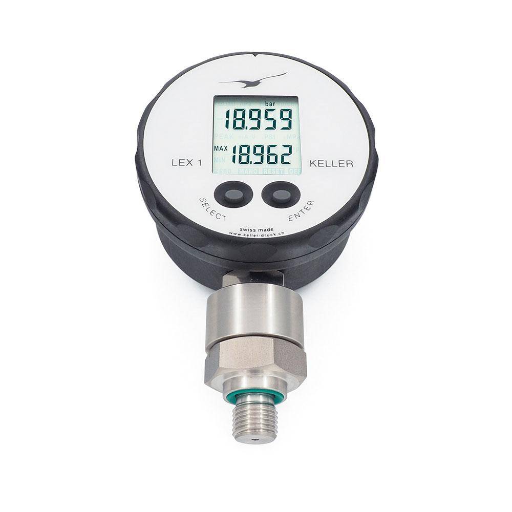 Digitales Manometer Typ LEX 1 - Druckbereich 0 bis 400 bar - Genauigkeit - ≤ ± 0,05 % FS - Schutzart IP65