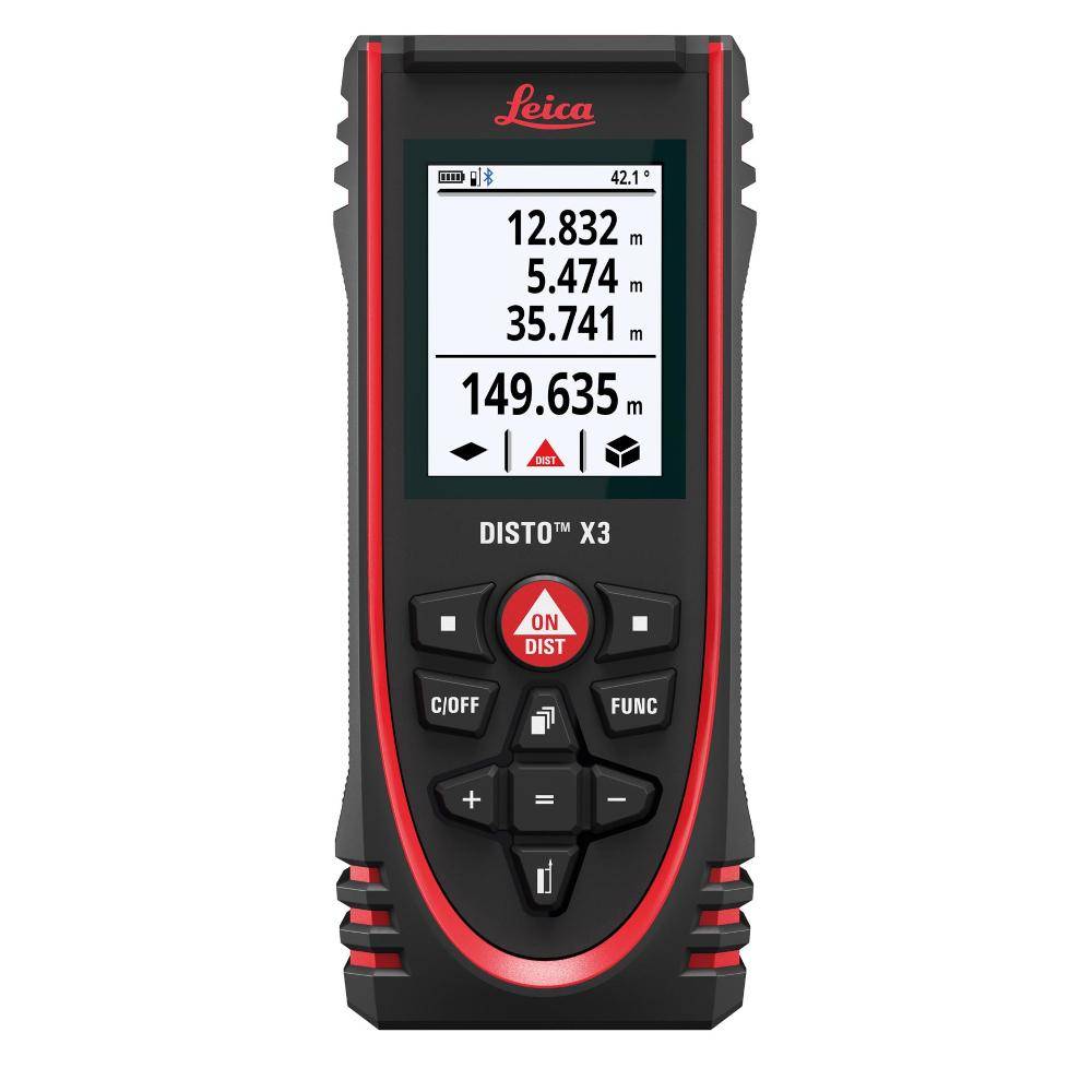 Leica DISTO™ X3 - Laserklasse 2 - Messbereich 0,05 bis 100 m - Genauigkeit ± 1,5 mm - Preis per Stück