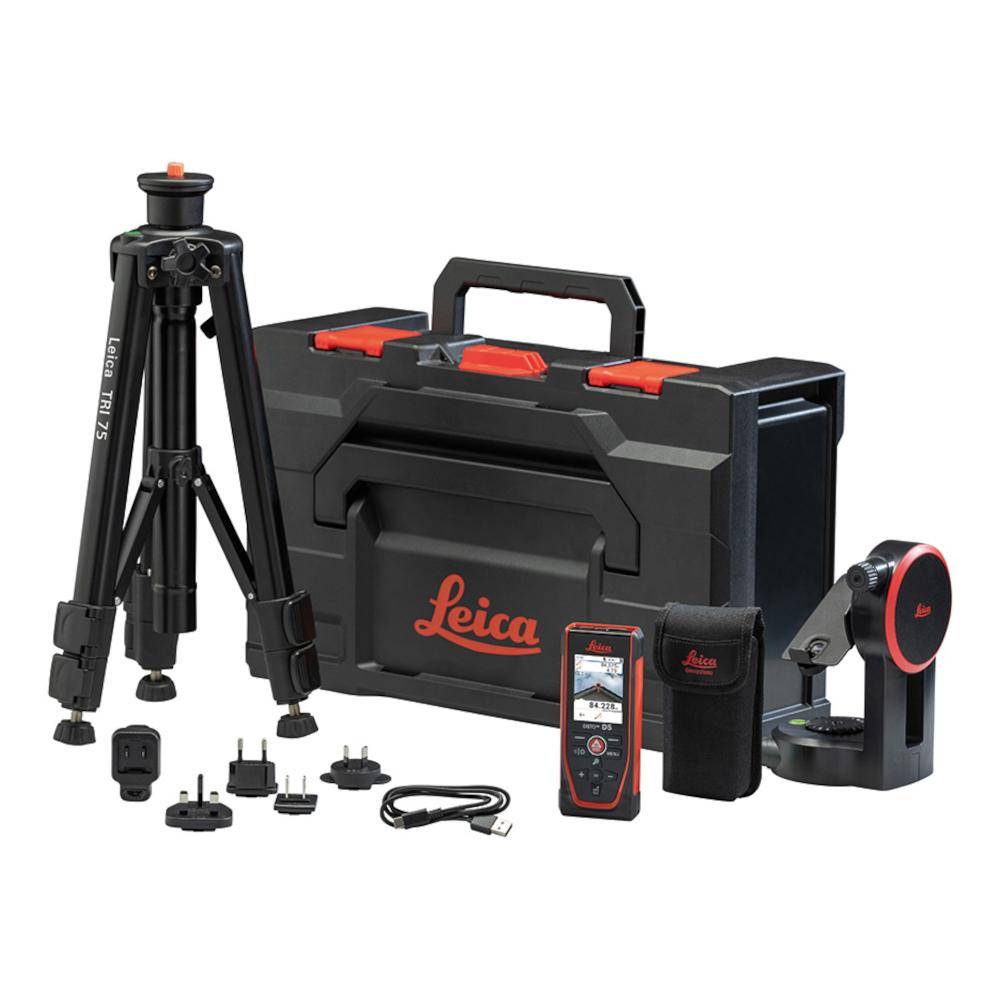 Leica DISTO™ D5 - Messbereich 0,05 bis 200 m - Messgenauigkeit ± 1,0 mm - inkl. Adapter und Stativ - Preis per Set