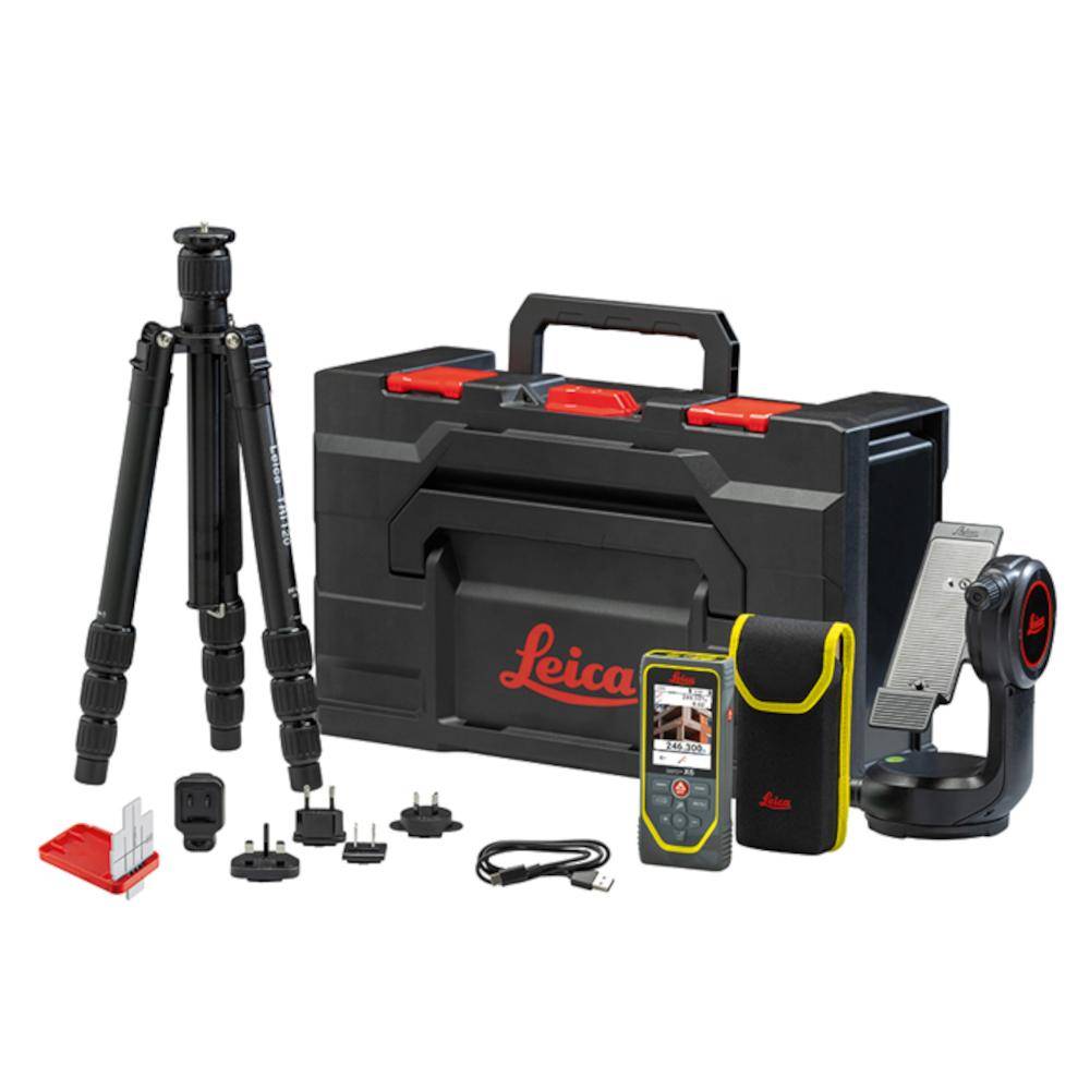 Leica DISTO™ X6 - Messbereich 0,05 bis 200 m - Messgenauigkeit ± 1,0 mm - inkl. Adapter, Stativ, Zieltafel - Preis per Set