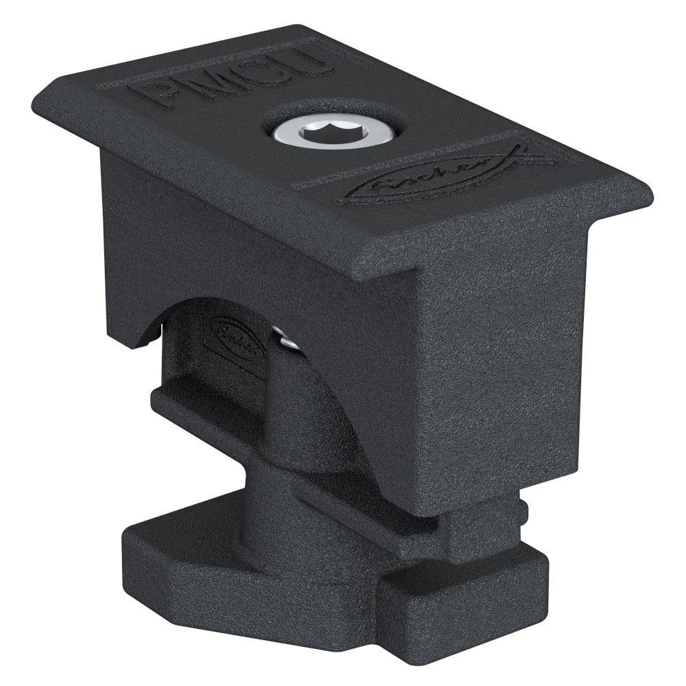 Universal-Mittelklemme vormontiert PM C U AL 30-50 - Aluminium - schwarz - Moduldicke 30 bis 50 mm - VE 10 Stück - Preis per VE
