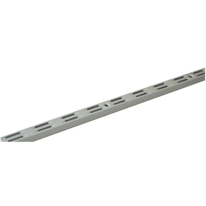Wandschiene - zweireihig - 2000 x 50 mm - weiß - VE 10 Stück - Preis per VE