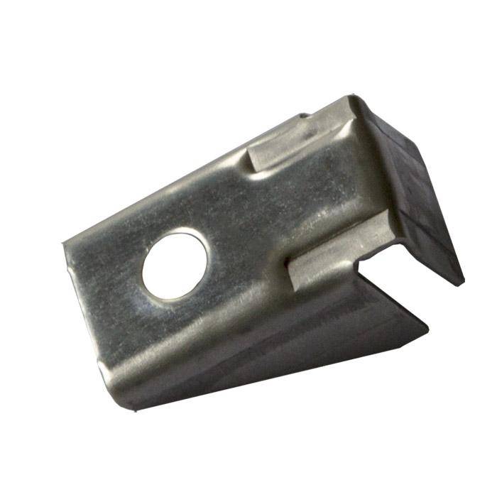 Aufsteckhalter - für Holz- und Glasböden - einseitig - 25 x 14 x 3,4 mm - VE 120 Stück - Preis per VE